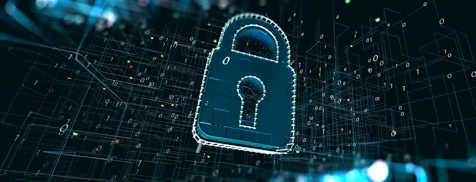 Data structure and information tools for networking business and cyber securi Illustrazione stock