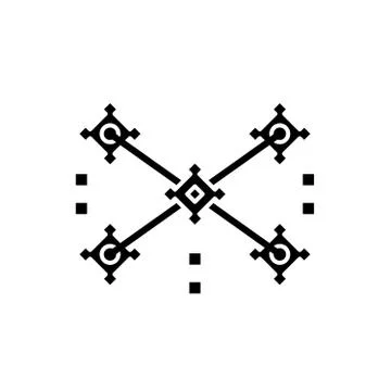 Data structure black icon, vector sign on isolated background. Data structure 스톡 일러스트