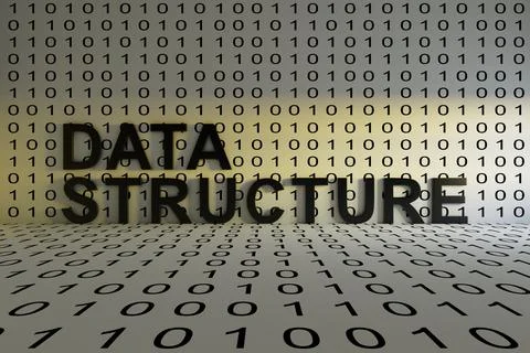 DATA STRUCTURE concept text sunlight 3D illustration Stock Illustration
