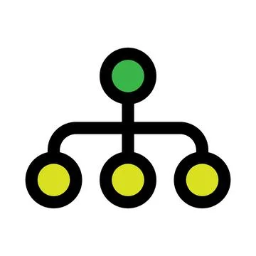 Data structure icon line isolated on white background. Black flat thin icon.. Stock Illustration