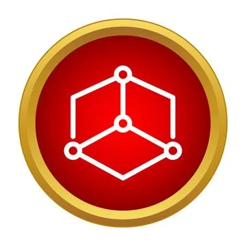 Data structure network connection concept red icon イラスト素材