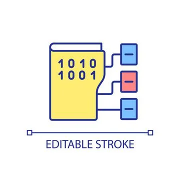 Data structure RGB color icon イラスト素材