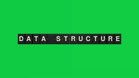 Data structure split flap display board green screen seamless loop Stock Footage 348377015