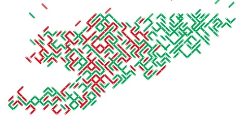 Data Style Diagonal Lines Build Kyrgyzstan Map Video stock 326836372
