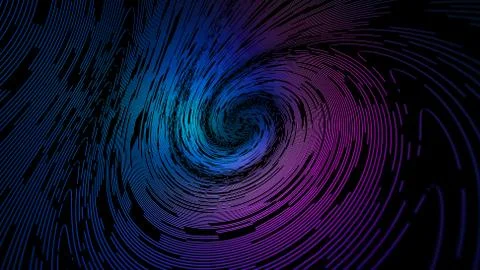Data swirl abstract lines background. Technology concept Illustrazione stock