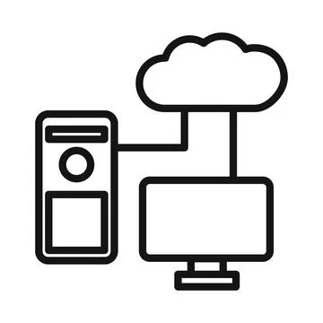 Data Sync icon mark in filled style Stock Illustration