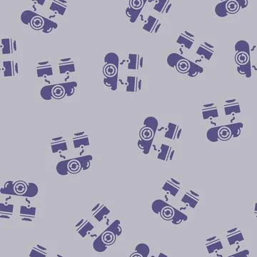 Data synchronization cloud computing glyph vector seamless pattern Stock Illustration