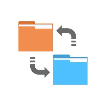 Data Synchronization Icon Computer Connection Database Access Synchronize Stock Illustration