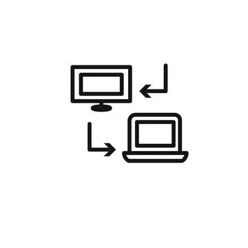 Data synchronization icon vector set collection for web Stock Illustration