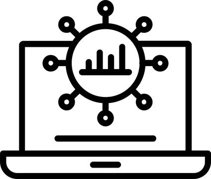Data Synchronization Line Icon Design Stock Illustration