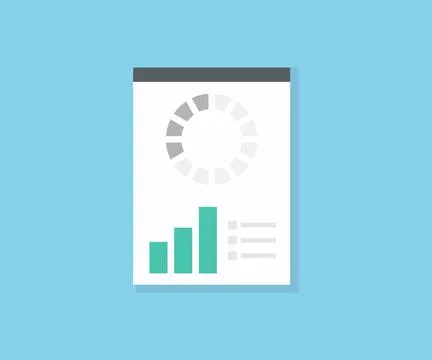 Data synchronization, paper document vector design and illustration. Stock Illustration