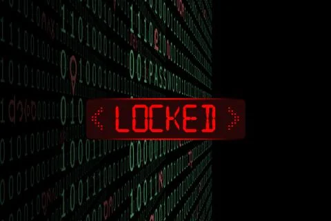 Data system was hacked Stock Photos