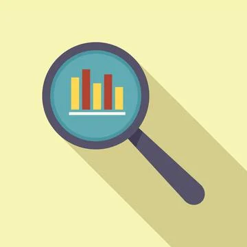 Data team solution icon flat vector. Creative business Stock Illustration