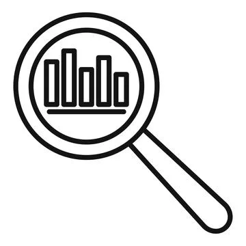 Data team solution icon outline vector. Creative business Illustrazione stock