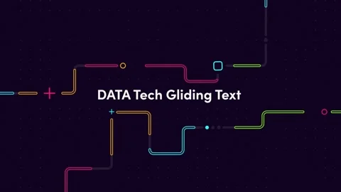 DATA TECH GLIDING TEXT After Effects素材