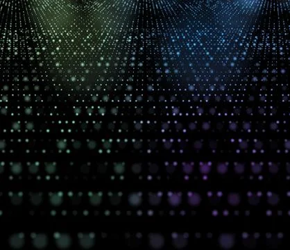 Data technology abstract futuristic 3d illustration. Big data visualization. Illustrazione stock