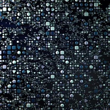 Data technology abstract futuristic illustration . Dots and lines on dark Stock Illustration