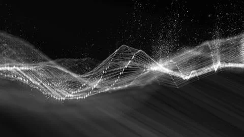 Data technology abstract futuristic illustration . Low poly shape with Illustrazione stock