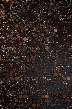 Data technology abstract futuristic illustration . Dots and lines on dark 스톡 일러스트