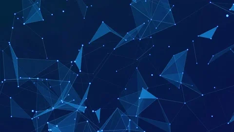 Data technology and science.  Abstract background of dots and lines. Stock-Footage 156200088