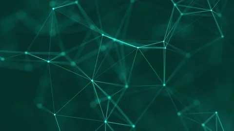 Data technology and science.  Abstract background of dots and lines. Stock Footage 156200187