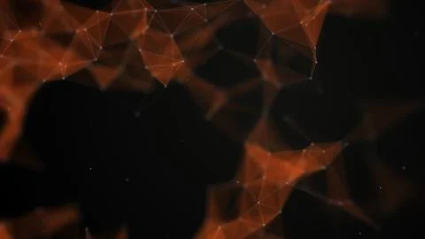 Data technology background. Big data visualization. Connecting dots and lines Illustrazione stock