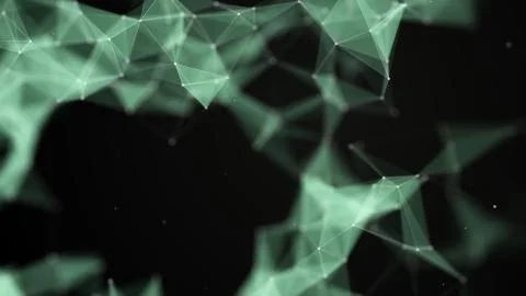 Data technology background. Big data visualization. Connecting dots and lines Stock Illustration