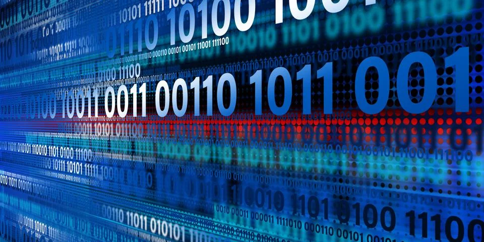 Data technology background. Big data visualization. Illustrazione stock