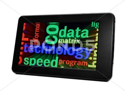 Data technology concept Stock Illustration