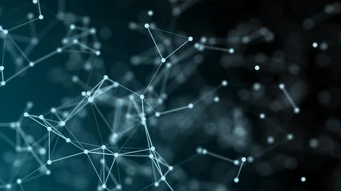Data technology digital background. Plexus connection abstract global network. Stock Illustration