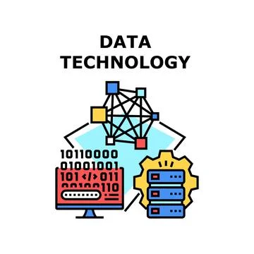 Data Technology icon vector illustration イラスト素材