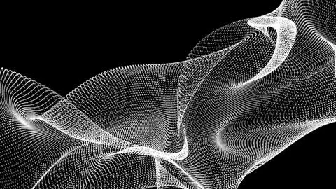 Data technology illustration. Abstract halftone wave dotted background. Bla.. Illustration