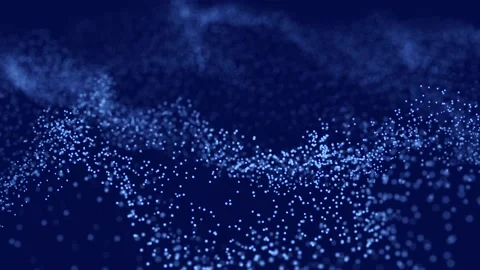 Data technology illustration. Abstract wave with dots. Digital background. Stock Footage 155406206