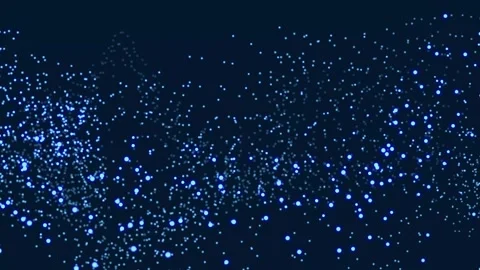 Data technology illustration. Abstract wave with connecting dots and lines. Stock Footage 155706620