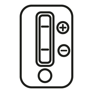 Data test icon outline vector. Sample clinic Stock Illustration