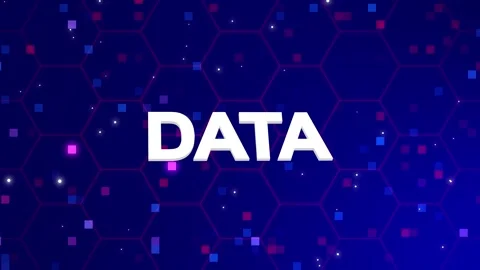 Data text animation with background Stock Footage 260209801