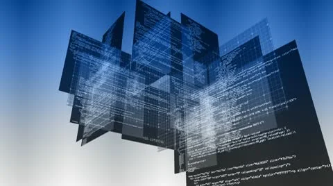 Data text code technology animation Stock Footage 9868470