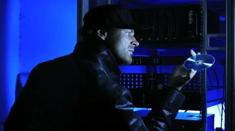 Data theft DVD - 1 Stock Footage 11606612