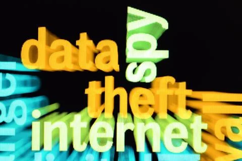 Data theft internet Stock Illustration