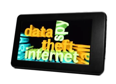 Data theft internet Stock Illustration