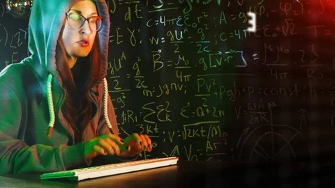 Data thief, internet attack, darknet fraud, dangerous viruses and cyber security Stock Footage 128775244
