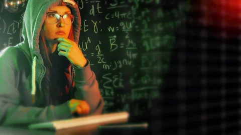 Data thief, internet attack, darknet fraud, dangerous viruses and cyber security Stock Footage 128833229