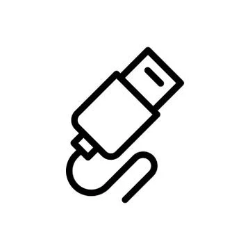 Data thin line icon Illustrazione stock