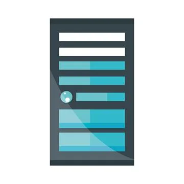 Data tower archive Illustrazione stock