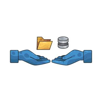 Data Transaction illustration Stock Illustration