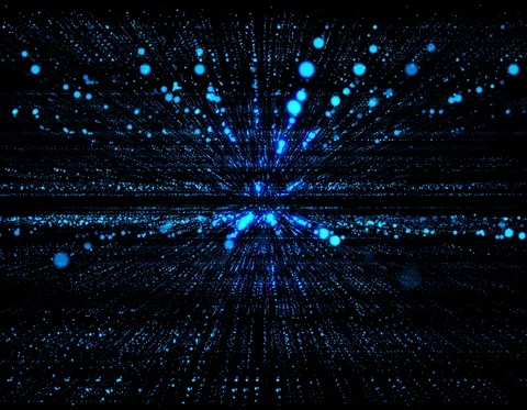 Data Transfer 2K Blue Horizontal Stock Footage 90549272