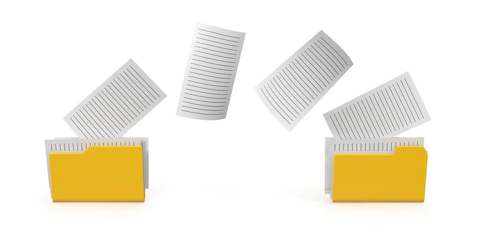 Data transfer and document exchange concept Illustrazione stock