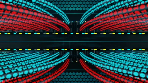 Data transfer to and from network switch loop Stock Footage 88940396