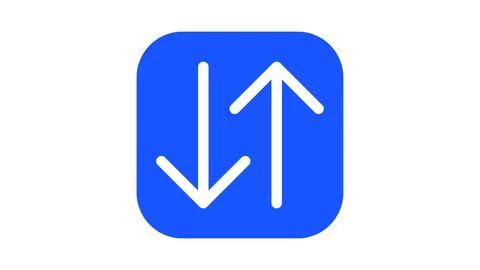 Data transfer and synchronization icon Illustrazione stock