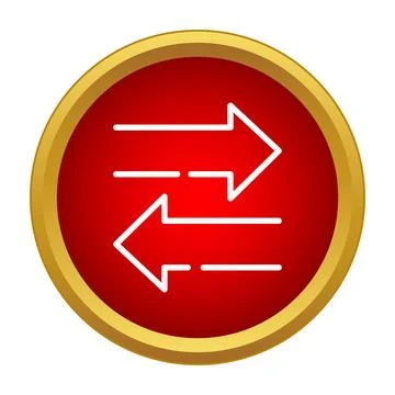 Data transfer arrows changing direction process icon Stockillustratie